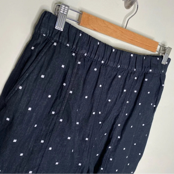 ✨NWT Madewell Black Jacquard Easy Pull On Elastic Waist Shorts Square Spot Small - Picture 4 of 11